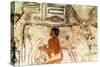 Wall Painting from the Tomb of Methethi, Saqqara, Ancient Egypt, Old Kingdom, C2371-2350 Bc-null-Stretched Canvas