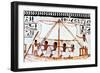 Wall Painting from Tomb of Sennefer, Abydos, Ancient Egypt, 18th Dynasty, C1450 Bc-null-Framed Giclee Print