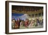 Wall Painting in the Academy of Arts, Paris, 1841 (Left Hand Side)-Paul Delaroche-Framed Giclee Print