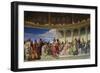 Wall Painting in the Academy of Arts, Paris, 1841 (Left Hand Side)-Paul Delaroche-Framed Giclee Print