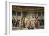 Wall Painting in the Academy of Arts, Paris, 1841 (Middle Part)-Paul Delaroche-Framed Giclee Print