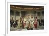 Wall Painting in the Academy of Arts, Paris, 1841 (Middle Part)-Paul Delaroche-Framed Giclee Print