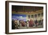 Wall Painting in the Academy of Arts, Paris, 1841 (Right Hand Side)-Paul Fischer-Framed Giclee Print