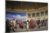 Wall Painting in the Academy of Arts, Paris, 1841 (Right Hand Side)-Paul Fischer-Mounted Giclee Print