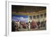 Wall Painting in the Academy of Arts, Paris, 1841 (Right Hand Side)-Paul Fischer-Framed Giclee Print