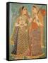 Wall Painting in the Palace, Bundi, Rajasthan, India, Asia-Bruno Morandi-Framed Stretched Canvas