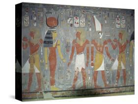Wall Painting in the Tomb of Horemheb, Valley of the Kings, Thebes, Egypt, Africa-Gavin Hellier-Stretched Canvas
