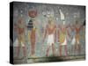 Wall Painting in the Tomb of Horemheb, Valley of the Kings, Thebes, Egypt, Africa-Gavin Hellier-Stretched Canvas