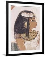 Wall Painting of Daughter of Nakht from Hunt Scene in the Tomb of Nakht-Walter Rawlings-Framed Photographic Print