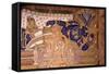 Wall Painting of the God Vishnu Resting on a Snake-null-Framed Stretched Canvas