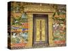 Wall Painting of the Life of Buddha, Ban Xieng Muan, Luang Prabang, Laos, Indochina, Southeast Asia-Jochen Schlenker-Stretched Canvas