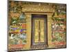 Wall Painting of the Life of Buddha, Ban Xieng Muan, Luang Prabang, Laos, Indochina, Southeast Asia-Jochen Schlenker-Mounted Photographic Print