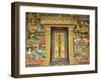 Wall Painting of the Life of Buddha, Ban Xieng Muan, Luang Prabang, Laos, Indochina, Southeast Asia-Jochen Schlenker-Framed Photographic Print