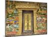 Wall Painting of the Life of Buddha, Ban Xieng Muan, Luang Prabang, Laos, Indochina, Southeast Asia-Jochen Schlenker-Mounted Photographic Print