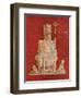 Wall Painting of the Roman Deity Dionysus on His Throne, from the Ruins of Pompeii-null-Framed Giclee Print