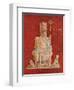 Wall Painting of the Roman Deity Dionysus on His Throne, from the Ruins of Pompeii-null-Framed Giclee Print