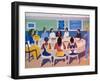 Wall Paintings in Restaurant at Calhau, Sao Vicente, Cape Verde Islands, Africa-R H Productions-Framed Photographic Print