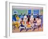 Wall Paintings in Restaurant at Calhau, Sao Vicente, Cape Verde Islands, Africa-R H Productions-Framed Photographic Print