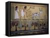 Wall Paintings in the Tomb of Sennejem (Sinjin), Deir El Medina, Thebes, Egypt-Richard Ashworth-Framed Stretched Canvas