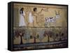 Wall Paintings in the Tomb of Sennejem (Sinjin), Deir El Medina, Thebes, Egypt-Richard Ashworth-Framed Stretched Canvas