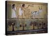 Wall Paintings in the Tomb of Sennejem (Sinjin), Deir El Medina, Thebes, Egypt-Richard Ashworth-Stretched Canvas