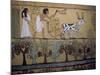 Wall Paintings in the Tomb of Sennejem (Sinjin), Deir El Medina, Thebes, Egypt-Richard Ashworth-Mounted Photographic Print