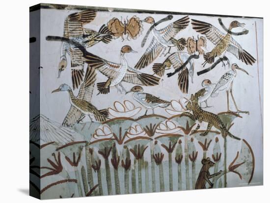 Wall Paintings, Tomb of Menna, Thebes,Unesco World Heritage Site, Egypt, North Africa, Africa-Richard Ashworth-Stretched Canvas