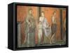 Wall Paintings, Villa of the Mysteries, Pompeii, Unesco World Heritage Site, Campania, Italy-Christina Gascoigne-Framed Stretched Canvas