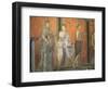 Wall Paintings, Villa of the Mysteries, Pompeii, Unesco World Heritage Site, Campania, Italy-Christina Gascoigne-Framed Photographic Print