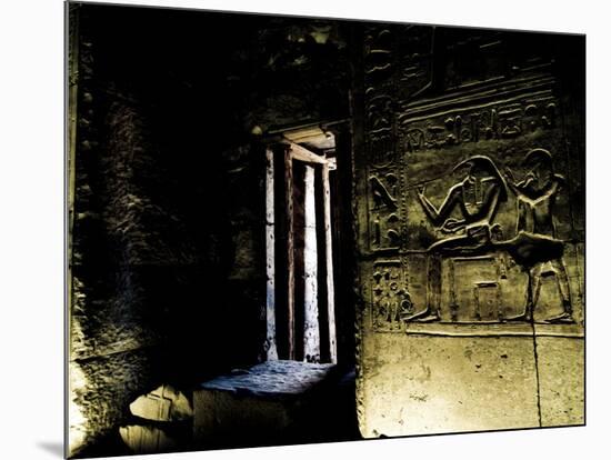 Wall Relief Portraying the Egyptian God Thoth-Clive Nolan-Mounted Photographic Print