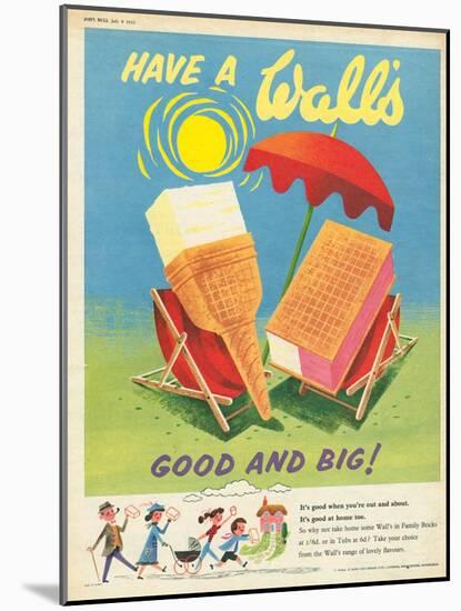 Wall's, Ice-Cream, UK, 1950-null-Mounted Giclee Print