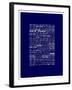 Wall Signs - New York - Blue Version-Philippe Hugonnard-Framed Art Print