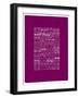 Wall Signs - New York - Pink Version-Philippe Hugonnard-Framed Art Print