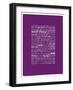 Wall Signs - New York - Plum Version-Philippe Hugonnard-Framed Art Print