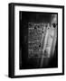 Wall Signs - New York - Urban Black and White Version-Philippe Hugonnard-Framed Art Print