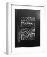 Wall Signs - New York - Urban Black and White Version-Philippe Hugonnard-Framed Art Print