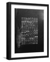 Wall Signs - New York - Urban Black and White Version-Philippe Hugonnard-Framed Art Print