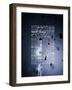 Wall Signs - New York - Urban Blue Light Version-Philippe Hugonnard-Framed Art Print