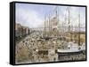 Wall St. Ferry, Ny-Stanton Manolakas-Framed Stretched Canvas