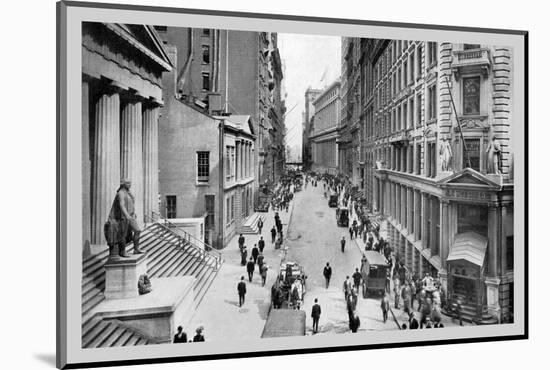 Wall Street, 1911-Moses King-Mounted Photo