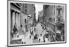 Wall Street, 1911-Moses King-Mounted Photo