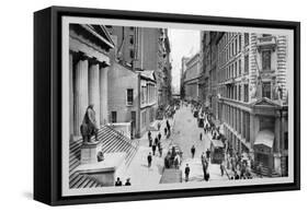 Wall Street, 1911-Moses King-Framed Stretched Canvas