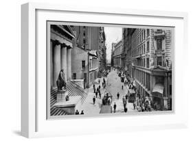 Wall Street, 1911-Moses King-Framed Art Print