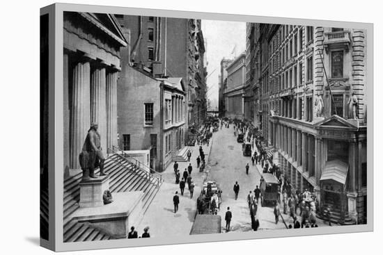 Wall Street, 1911-Moses King-Stretched Canvas
