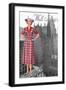 Wall Street 50's Dress-null-Framed Art Print