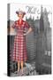 Wall Street 50's Dress-null-Stretched Canvas