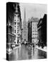 Wall Street and Trinity Church Spire, New York-J.S. Johnston-Stretched Canvas