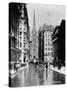 Wall Street and Trinity Church Spire, New York-J.S. Johnston-Stretched Canvas