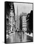 Wall Street and Trinity Church Spire, New York-J.S. Johnston-Framed Stretched Canvas