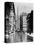 Wall Street and Trinity Church Spire, New York-J.S. Johnston-Stretched Canvas